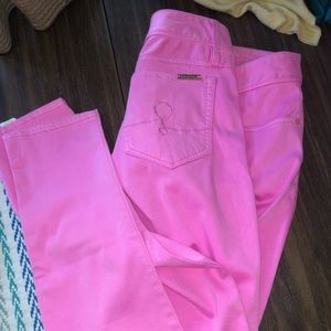 Lilly Pulitzer worth skinny size 4 hot pink pants